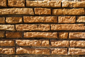 Brick wall as stony textured surface