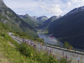 From Wikipedia: The Geirangerfjord is one of Norway's most famous fjords and has been a UNESCO