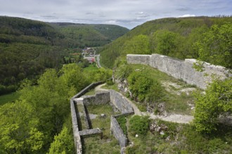 Hohenwittlingen castle ruins, Swabian Alb, Hohenwittlingen castle ruins, Swabian Alb