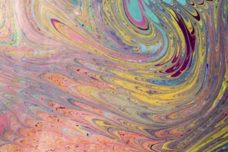 Traditional marbling artwork patterns as colorful abstract background