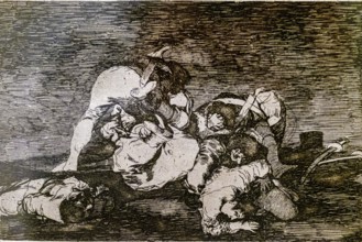 The disasters of war, no. 10: Neither, 1810 -1814, Francisco de Goya, first printing of 1863, made