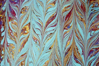 Abstract creative marble pattern texture. Traditional art of Ebru marbling