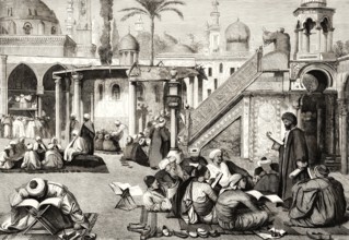 Al-Azhar Mosque, Cairo, Egypt, 19th century, Africa