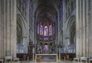 Saint-Pierre-et-Saint-Paul de Troyes Gothic Cathedral, Troyes, Aube department, Grand Est region,
