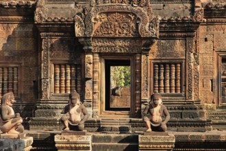 The temple complex of Banteay Srei in Cambodia