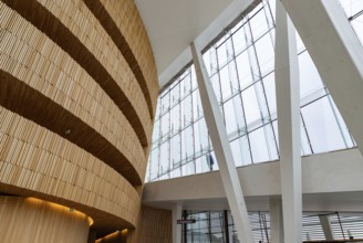 A picture of the interior design of the Oslo Opera House