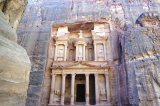 Khazne al Firaun in Petra, Jordan, Asia
