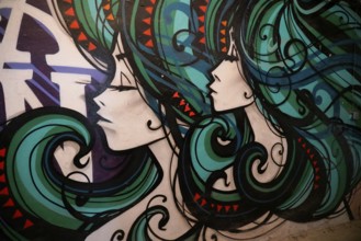 MAUSA VAUBAN, Museum of Urban Art and Street Art, Neuf-Brisach Fortress, France, Europe, Mural with