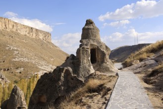 Domed Church in an abandoned Village in Soganli Valley, Soganli Valley, Cappadocia, Turkey, Asia