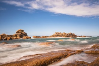 Atlantic coast in Brittany near Ploumanac?h