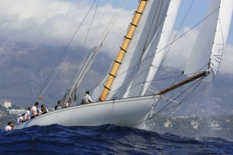 Race Regatta of the last four surviving historic sailing yachts of the 15 metre class during the