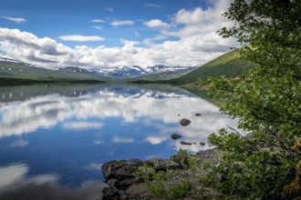 Fascinating natural landscape in Jotunheimen in the summertime in Norway. Great natural landscape