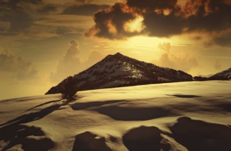 Cerler Ampriu mountain in Pyrenees of Huesca in Spain