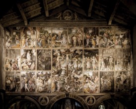 VARALLO, ITALY, June 2020: located in the Santa Maria delle Grazie Church in Varallo Sesia, this