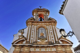Seville, Andalusia, Spain, Europe, Magnificent baroque church with elaborately designed façade and