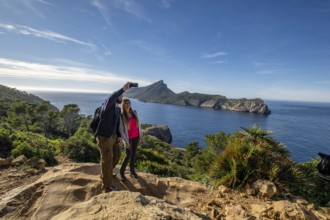 La Trapa trail and Dragonera islet, Andratx, Mallorca, Balearic Islands, Spain, Europe