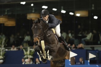 Andreas Schou of Denmark competes in 1.60m FEI Jumping World Cup at Jumping Amsterdam in Amsterdam,