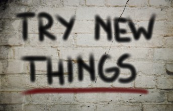 Try New Things Concept