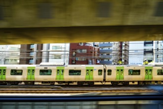 Building of Yamanote Line and Tokyo. Shooting Location: Chuo-ku, Tokyo