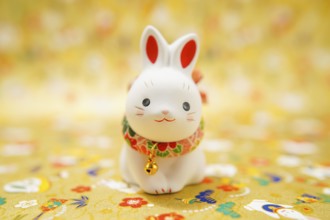Rabbit year New Year material (New Years card). Shooting Location: Yokohama-city kanagawa