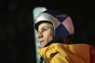 Andreas Wellinger (SC Ruhpolding) at the FIS Ski Jumping World Cup Men's Singles in Neustadt,