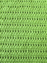 Crochet pattern in light green