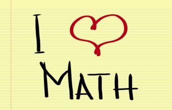 I Love Math Concept