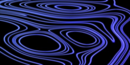 Neon Glow violet lines on a dark background, Glowing background