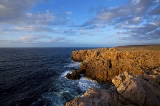 Menorca Punta Nati sunset in Ciutadella Balearic Islands at Mediterranean sea