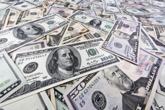 Dollar banknotes of the United States of America. Austria