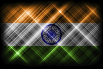 India flag, national flag, modern flag background