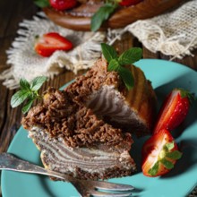 Delicious and creamy zebra cheesecake