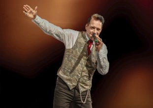 Bela B Felsenheimer aka Bela B from "die Ärzte" at a performance of Sartana, Still warm and already