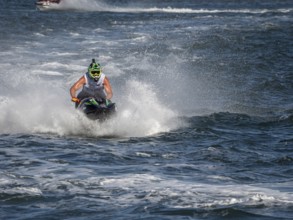 Olbia, Italy - September 16 - 20192 Aquabike world Championship gran prix of Italy