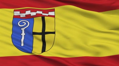 Monchengladbach City Flag, Country Germany, Closeup View, 3D Rendering