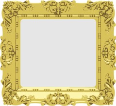 Vector gold frame