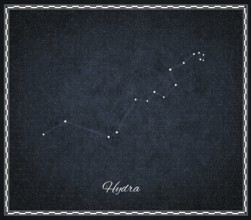Hydra star constellation, Night sky, Cluster of stars, Deep space, Sea Serpent constellation