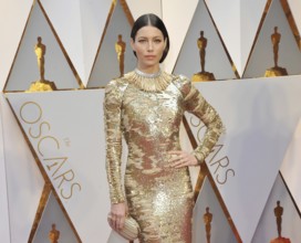 Jessica Biel at the 89th Annual Academy Awards held at the Hollywood and Highland Center in