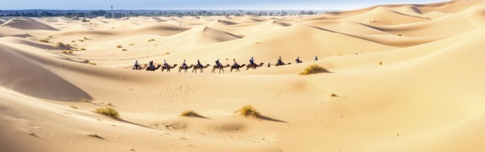 Merzouga in the Sahara Desert in Morocco