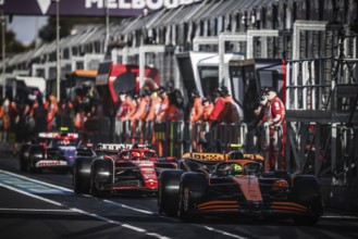 MELBOURNE, AUSTRALIA, MARCH 23: Lando Norris of Great Britain drives the McLaren MCL38 during