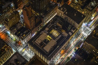 New York night view seen from the Empire State Building. Shooting Location: New York, Manhattan