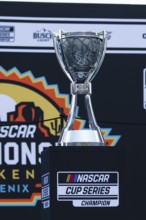 JOEY LOGANO (22) of Middletown, CT celebrates with his team after winning the NASCAR Cup Series