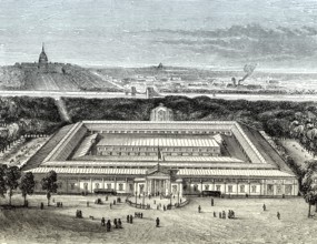 The French Industrial Exposition of 1844, Champs-Élysées in Paris, France, Europe