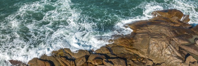 Guarda do Embaú beach in Santa Catarina. panoramic aerial view