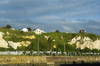 Camper parking in Dieppe in France