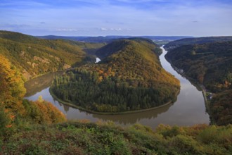Saar loop (saarschleife) in germany near Orscholz