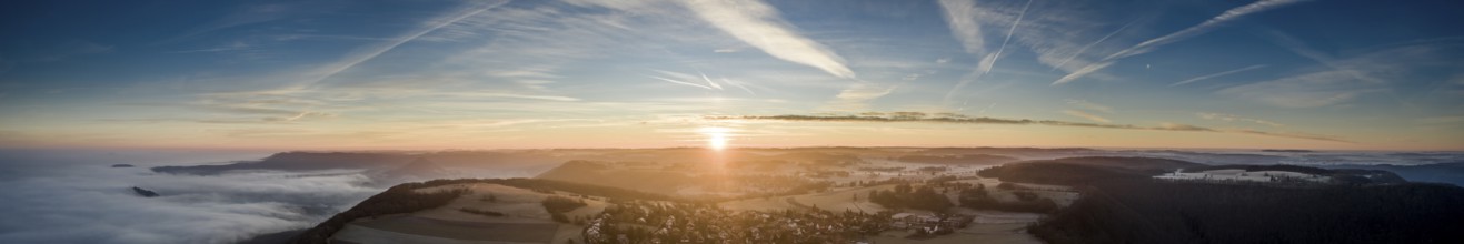 Fog at sunrise