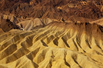 Death Valley National Park California Zabriskie point eroded mudstones