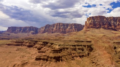 High buttes look over the desert near Marble Canyon in northern Arizona
