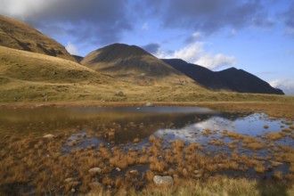 Panoramic view of the lakes of the Valleys, Val di Scalve, Lombardy, Italy, Europe